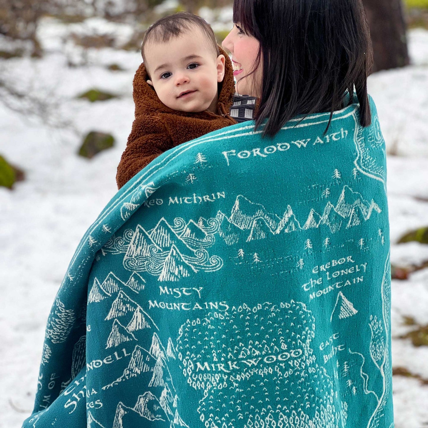 Realm of MIDDLE EARTH™ 'Moonlit' Yoga Blanket/Throw